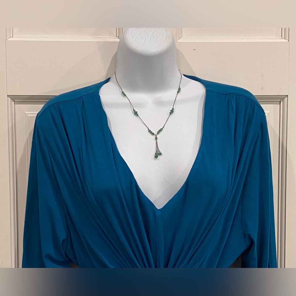 *Morgan Kari Designs delicate green necklace, #1